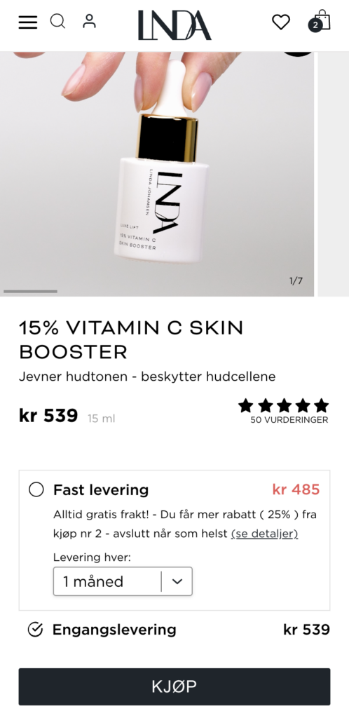 bilde av skin booster på lindajohansen.no