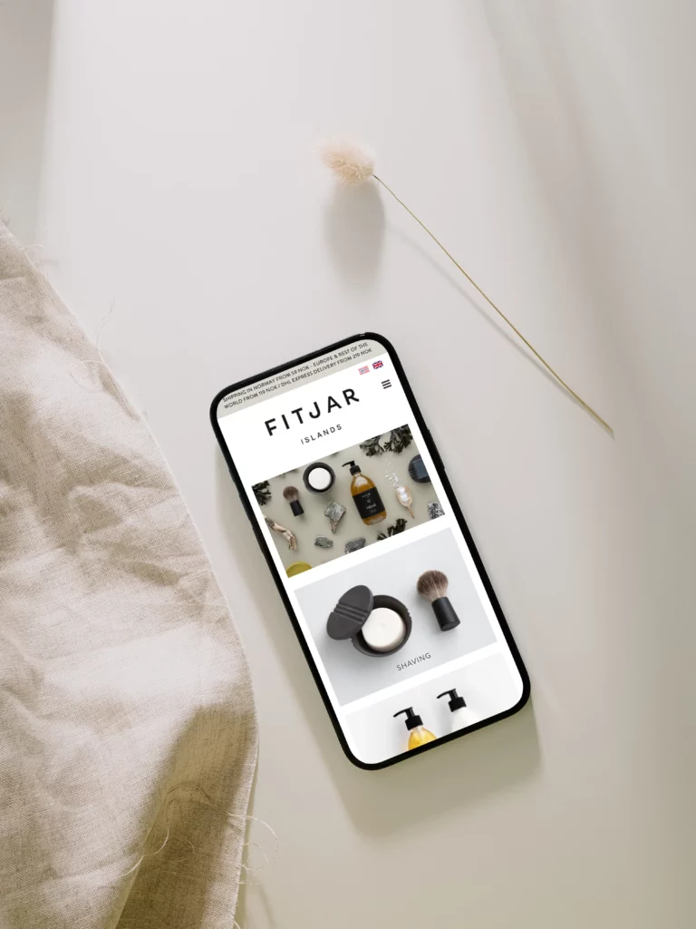 Mobilpage for Fitjar Islands