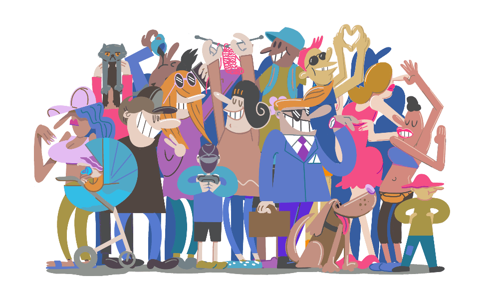 illustrasjon av mennesker